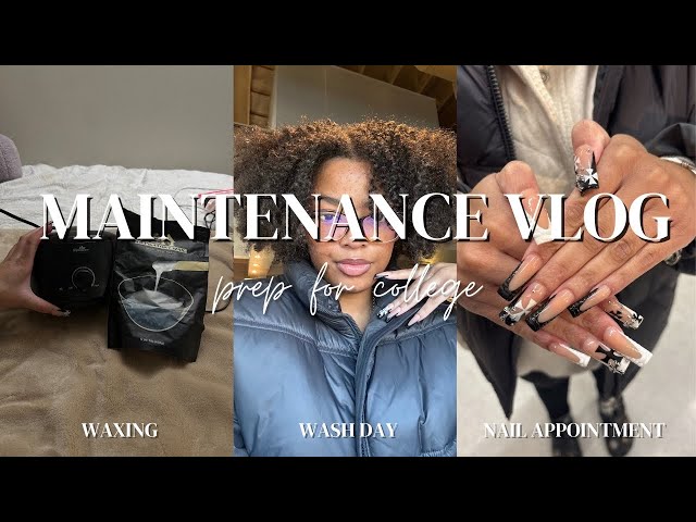 back to school maintenance| new piercings, wash day, nail apt, and waxing