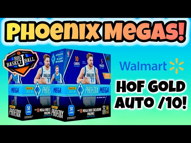 *FIRST LOOK!* 2023-24 Panini Phoenix Basketball Walmart Mega Box Break x2 🔥 HOF Gold Auto /10!