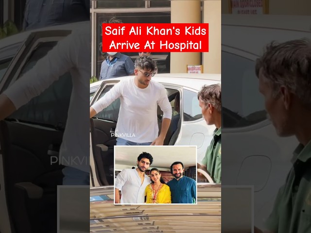 Ibrahim Ali Khan & Sara Ali Khan Visit Saif Ali Khan At The HOSPITAL After Attack | #shorts #news