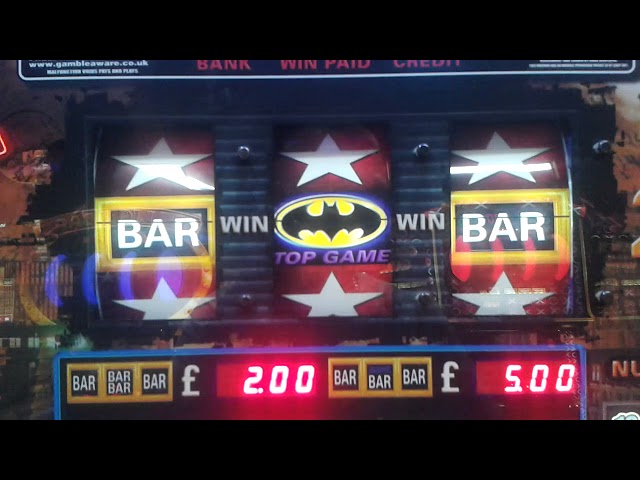 BATMAN BEGINS fruit machine.NOTHING BUT JACKPOTS,WINS AND TOPS.BUT CAN I GET THE BAT STREAK???