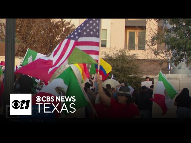 Hundreds rally against ICE raids at Arlington protest, rally