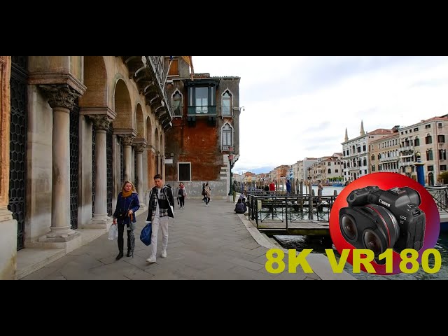 GRAND CANAL walking through the heart of VENICE ITALY 8K 4K VR180 3D Travel