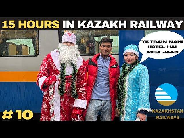 15 Hours Train Journey in Kazakh Railways | Almaty to Astana 🇰🇿