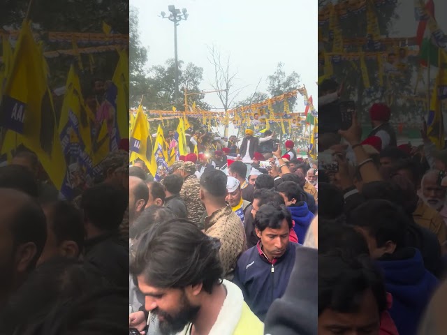 Election vibes Bhagwant maan in inderpuri  #election #bhagwantmann