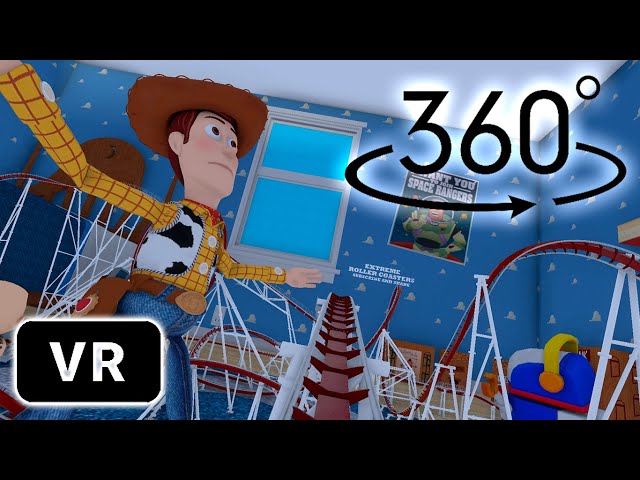 VR 360° Toy Story Roller Coaster Video #videos #pov