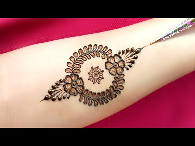 Very easy stylish front hand mehndi | Arabic mehndi design | simple mehndi | mehndi designe | Mehndi