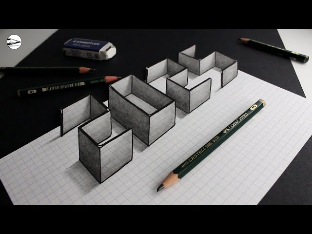 How to Draw the Year 2025 Narrated 3D Numbers Trick Art