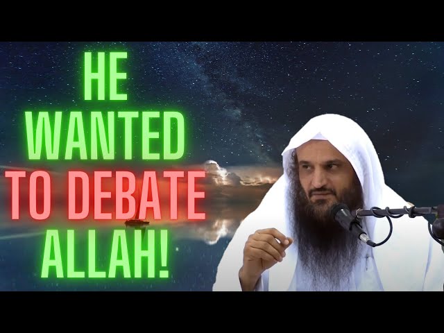 The Man Who Said He Would Debate Allah! Sheikh Abdur Razzaq Al Badr