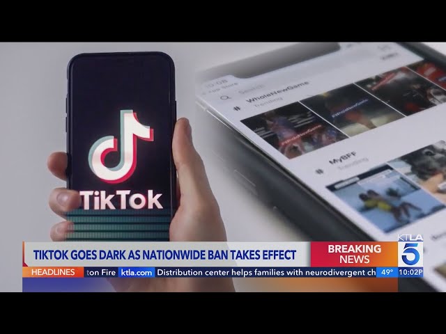 TikTok goes dark in the U.S. as ban takes effect