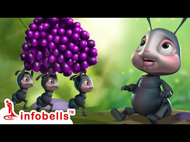 చీమలు ఊరేగుతాయి -Ants Go Marching | Telugu Rhymes for Children | Infobells #telugurhymes #babysongs