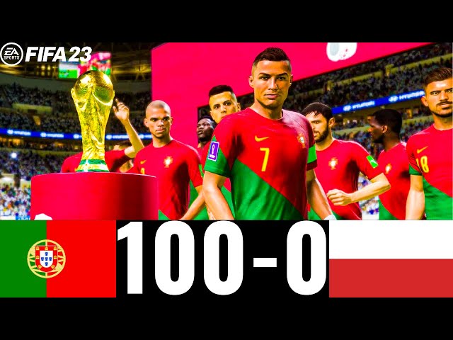 FIFA 23 - PORTUGAL 100-0 POLAND | FIFA WORLD CUP FINAL QATAR 2022 | PS5 GAMEPLAY |