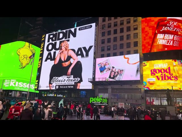 ALEXIS TEXAS TAKES OVER TIME SQUARE