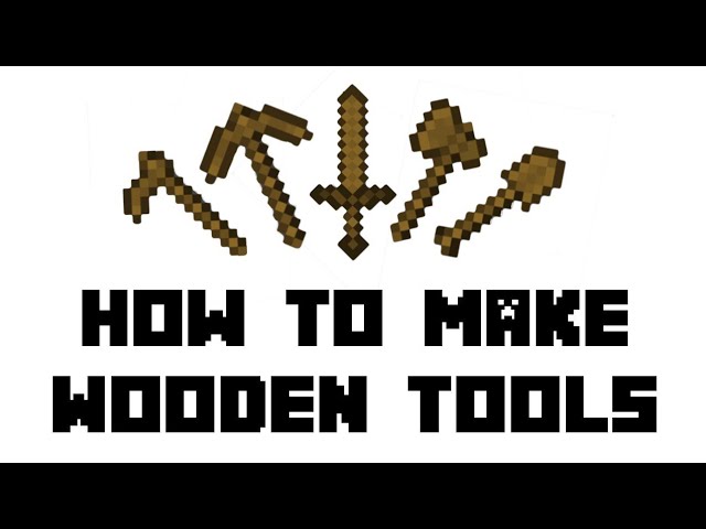 Minecraft: How to Make Wooden Tools (Hoe, Shovel, Axe, Pickaxe, Sword) HINDI VIDEO #ytstudio