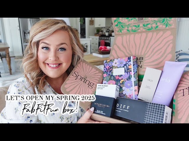 SELF CARE DAY // UNBOX MY SPRING FABFITFUN BOX 2025 WITH ME // CHARLOTTE GROVE FARMHOUSE