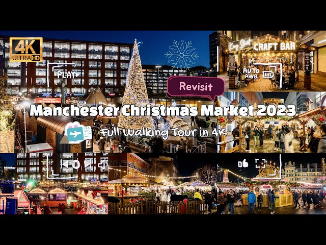 Manchester Christmas Market 2023 | 4K VLOG #christmasmarket