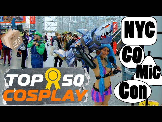 8k 3D Top 50 Best Cosplay: NYC Comic Con Saturday, Apple Vision Pro 180 Immersive Spatial Experience