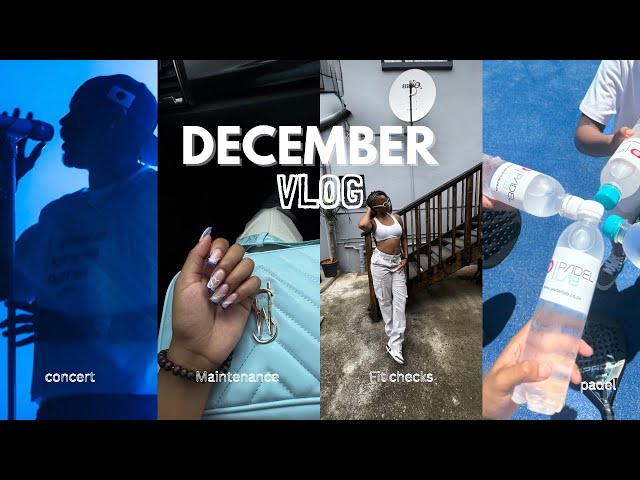 December Vlog || Padel, Chris Brown Concert, Hair and Nails, Christmas lunch and more