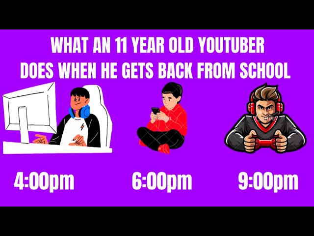 What a 11 year old YouTuber does when he gets back from school