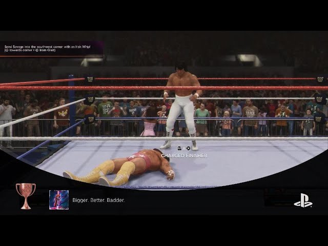 WWE 2K24 Bigger. Better. Badder Win One Match in Showcase Mode.