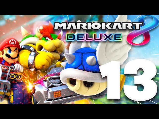 getting hit by various shells in Mario Kart 8 - Funny Moments #13