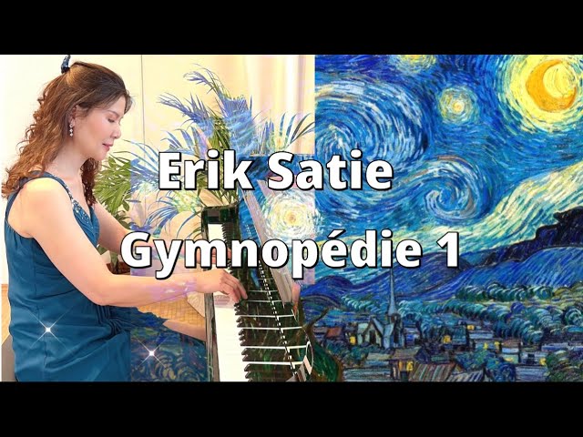 Erik Satie - Gymnopédie No. 1 (Iconic French minimalist piece) with animation of Starry Night🌟