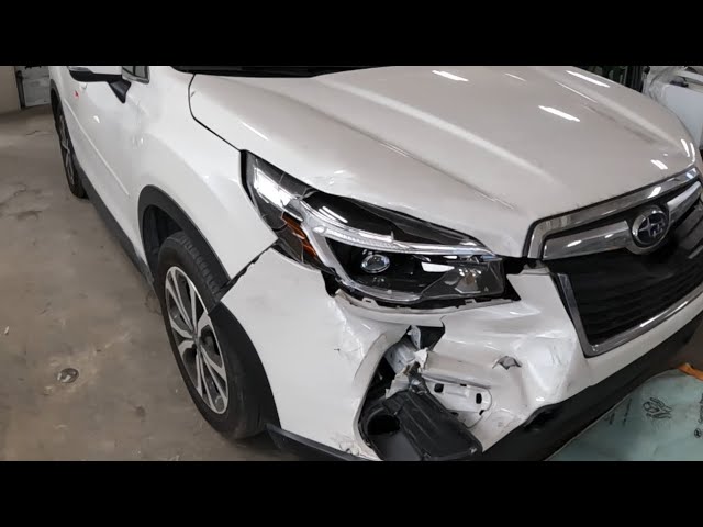 DIY SUBARU REPAIR front end damage