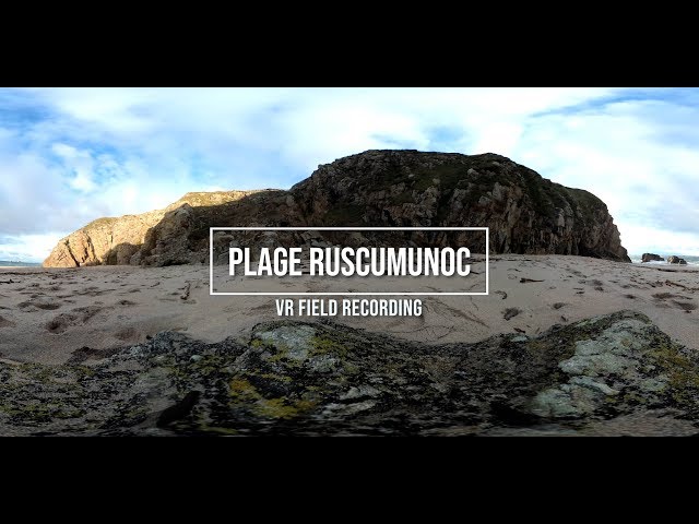 Waves Crashing on Ruscumunoc Beach, Brittany, France