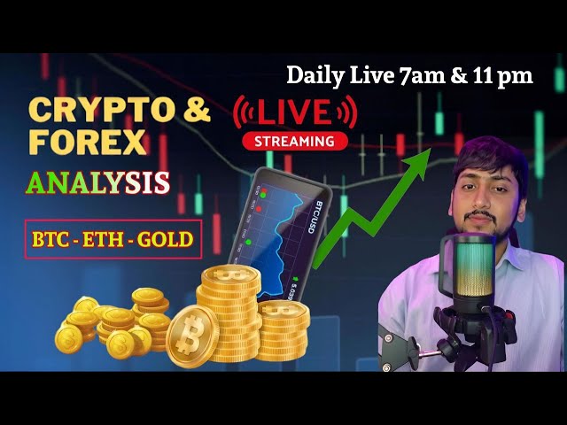 🔴09 Fab Morning live BTC & gold analysis and ENTRY