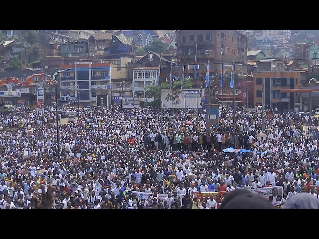 Thousands rally for peace in Eastern DR Congo amidst fighting in Goma | AFP