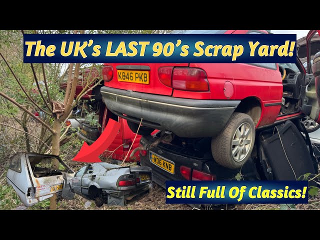 The last Classic Scrap Yard In The UK Which Is Like Being Back In The 90’s!.. Unbelievable Discovery