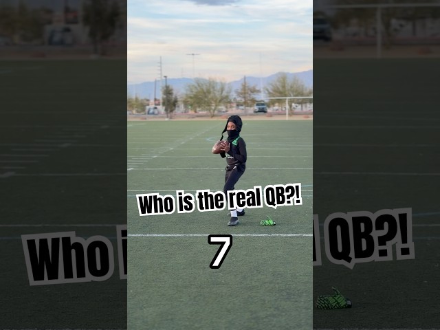 Who ya’ll think is the real QB?! #viral #shorts #football #youthfootball #quarterback #qb