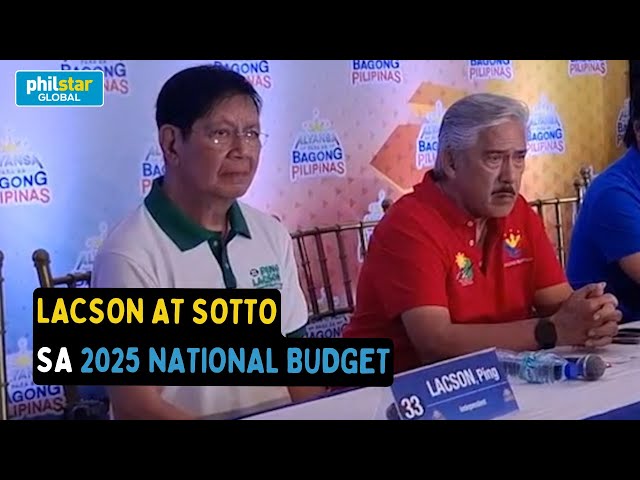 Ping Lacson at Tito Sotto, ano ang reaksyon sa kakapasang 2025 national budget?