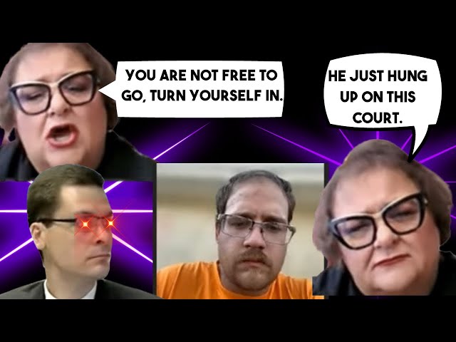 Defendant HANGS UP on JUDGE WEBSTER!! CONTEMPT of COURT ~ You ARE NOT FREE to GO! TURN YOURSELF IN!