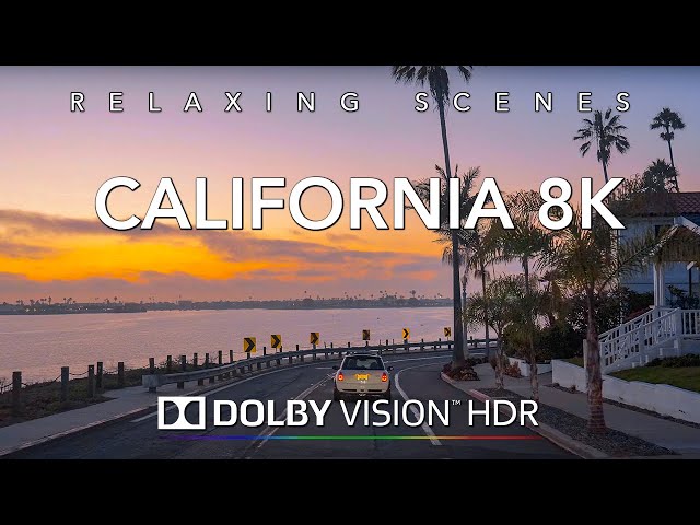 Driving Southern California in San Diego in 8K HDR Dolby Vision - Coronado to La Jolla