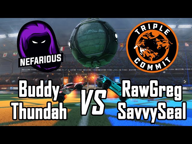 Rocket League 2v2 Showmatch:  Buddy & Thundah VS RawGreg & SavvySeal