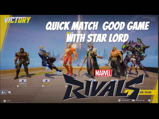 Marvel Rivals Quick Match Star Lord Gameplay Season 0