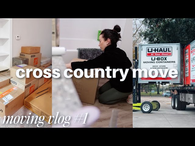 cross country move! ice storm, packing, ubox, update 🏡 MOVING VLOG ep 1