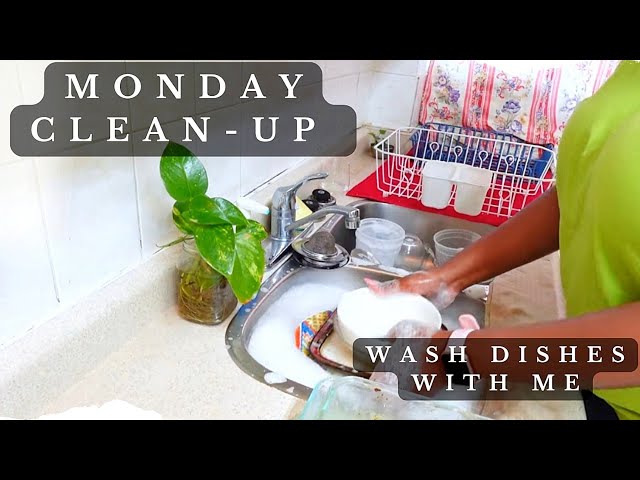 Relaxing Hand Washing Dishes Clean with me Motivation | Clean With Me!