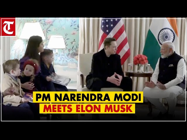 PM Narendra Modi meets Tesla CEO Elon Musk in Washington DC