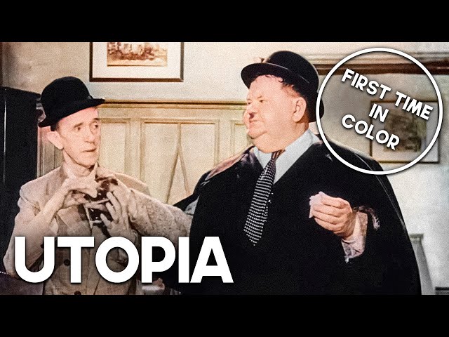 Utopia | COLORIZED | Stan Laurel & Oliver Hardy | Classic Comedy Film