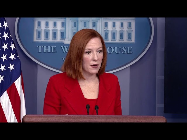 WATCH LIVE: White House briefing with Press Sec Jen Psaki