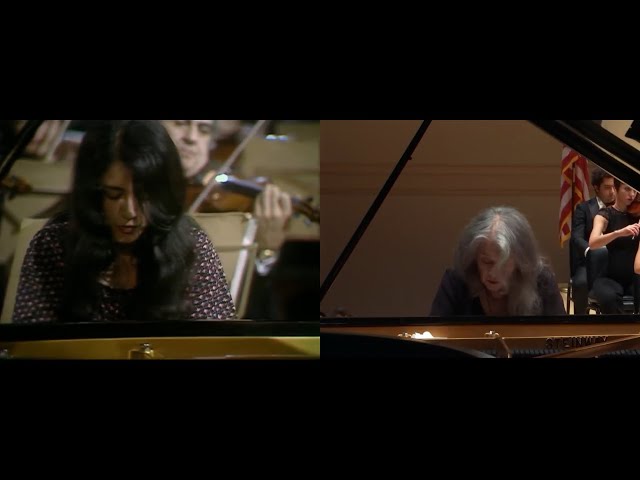 Martha Argerich Prokofiev Concerto 3 Octaves Split screen