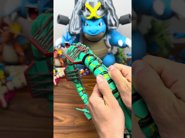 3d printed rayquaza!!!!                          #pokemon #3dprinted #asmr