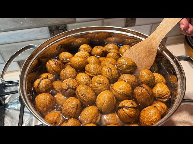 ❗ Pour the walnut into boiling water👍❗ This recipe has been kept secret❗😜