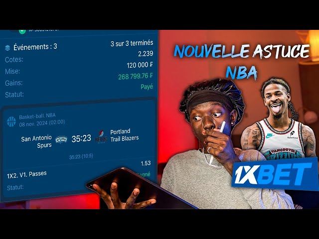 Nouvelle FAILLE BASKETBALL ( NBA ) 1XBET : Gagnez des millions avec l'astuce passe !!