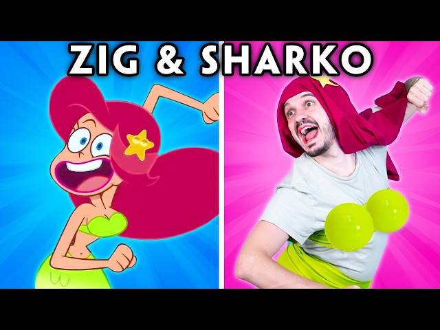 A Geneous Mermaid | Zig & Sharko Funny Moments | Hilarious Cartoon Compilation | Woa Parody