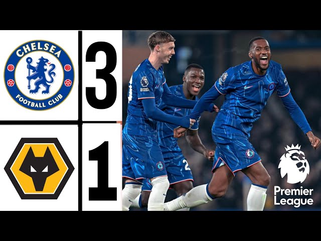 🔵 Chelsea vs Wolves 3-1 | Premier League Highlights & Goals | CHELSEA-WOLVERHAMPTON