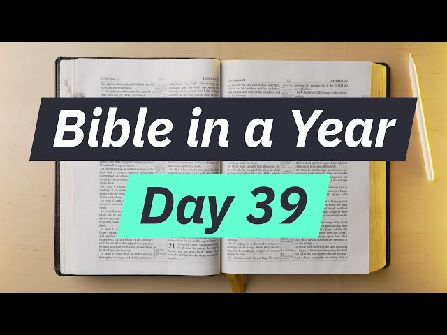 Bible in a Year — Day 39 — Sacred Offereings & Feasts (Leviticus 22-23)