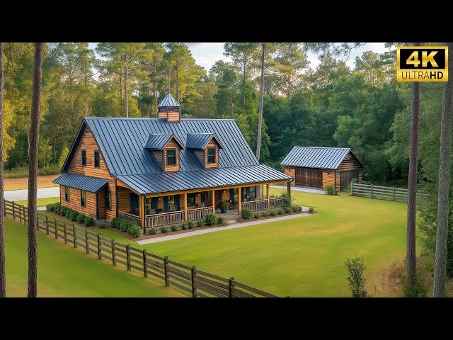 Inside a Cozy Small Farmhouse – Full Interior Design and Architecture Walkthrough 4K