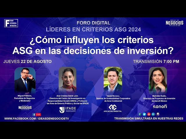 #Foro Líderes en Criterios ASG 2024